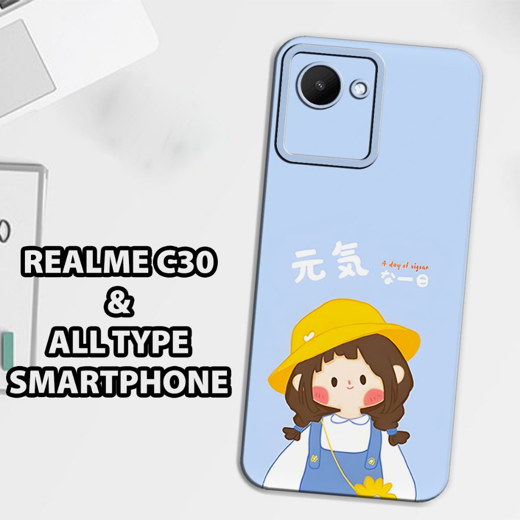 (GC30) Softcase karet Hp REALME C30 | Case Motif Gambar Chibi | Case REALME C30 Silikon Tpu Pro Came