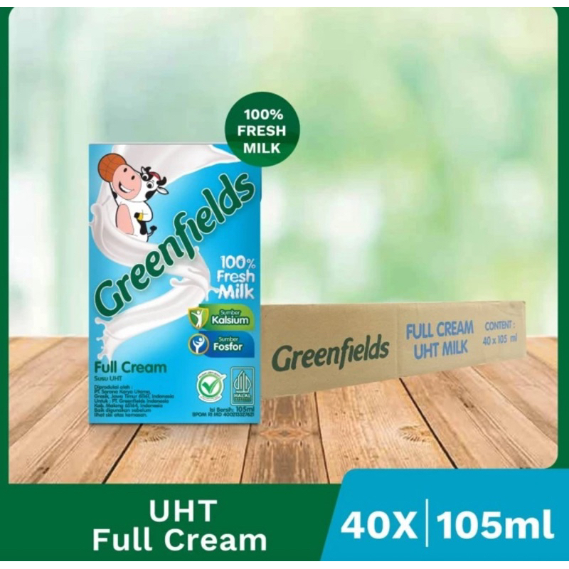 

susu Green dielus UHT 105ml x 40
