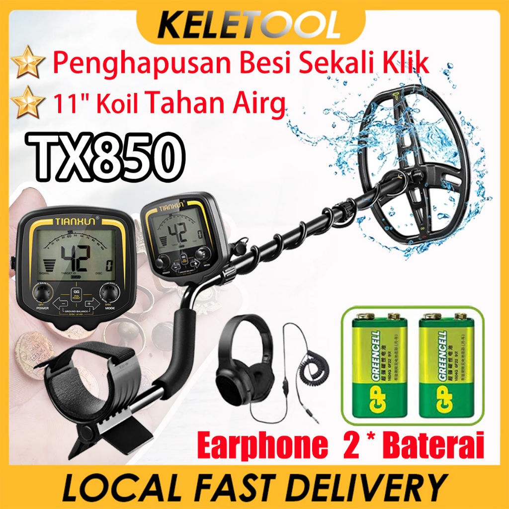 TX850 Pendeteksi Logam Metal Detector Logam Gold Pendeteksi Emas Underground Alat Pendeteksi Emas se