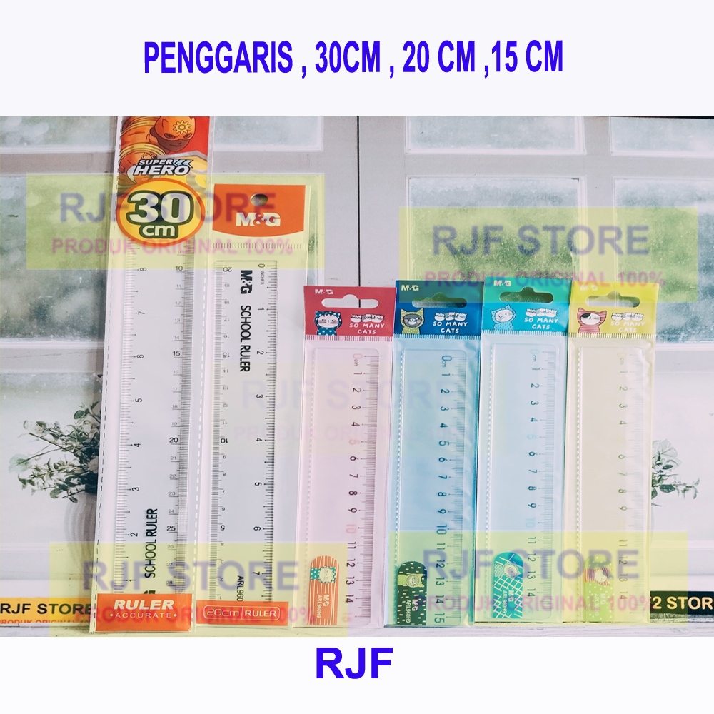 

M&G Penggaris Ruler Mika Garisan 30 Cm,20 CM,15 CM