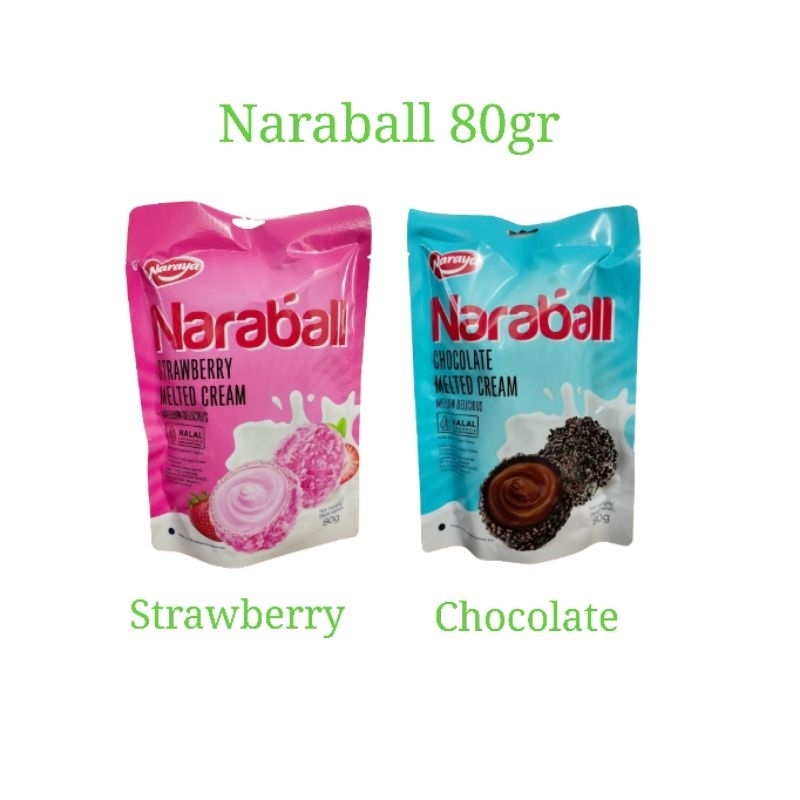 

Naraya Naraball 80 gr rasa Coklat dan Strawberry