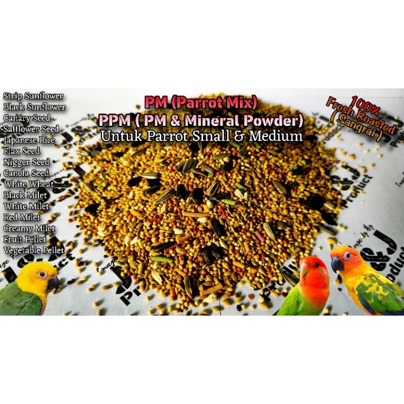 J&J Parrot Pharmacy Mix (PPM) 20kg
