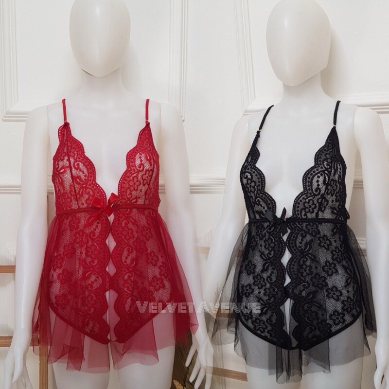 Lingerie Seksi fit to XL Lingerie Sexy Hot Transparan Murah Murmer Bigsize Import 1053