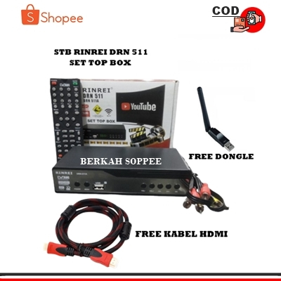 STB RINREI / Set Top Box RINREI DRN 511A DVB T2 TV Digital  (Ready Stok)