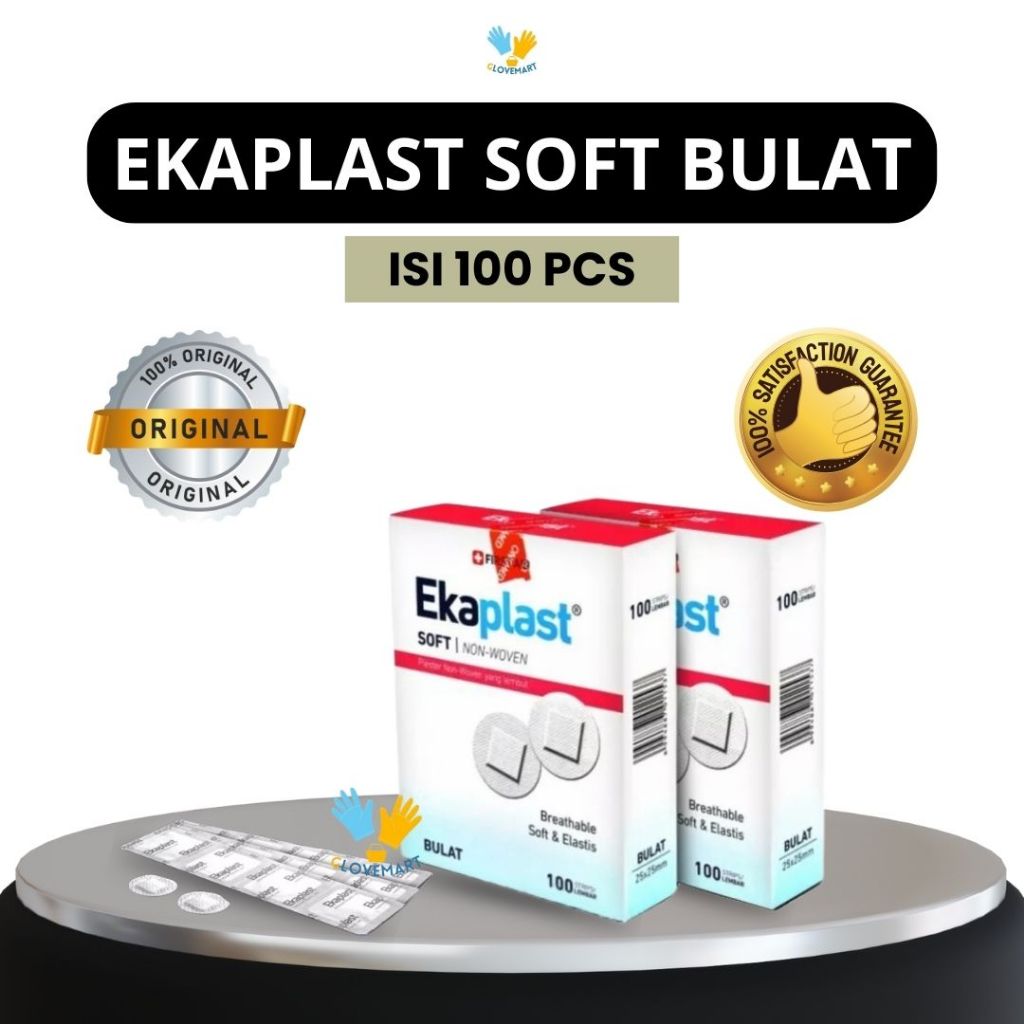 Ekaplast Soft Bulat / Plester Non Woven / Handsaplat / Ekaplast Bulat