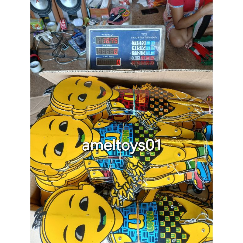 TERLARIS/MAINAN WAYANG UPIN IPIN/WAYANG JOGET UPIN IPIN/WAYANG TARIK UPIN IPIN DAN SPONGEBOB