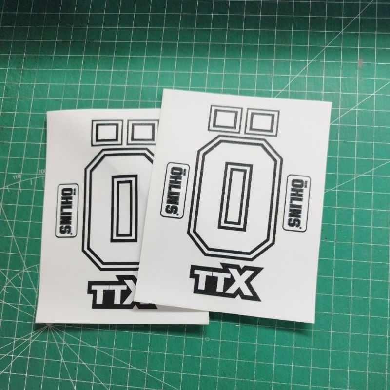 Sticker Sticker Shock USD OHLINS White Ink