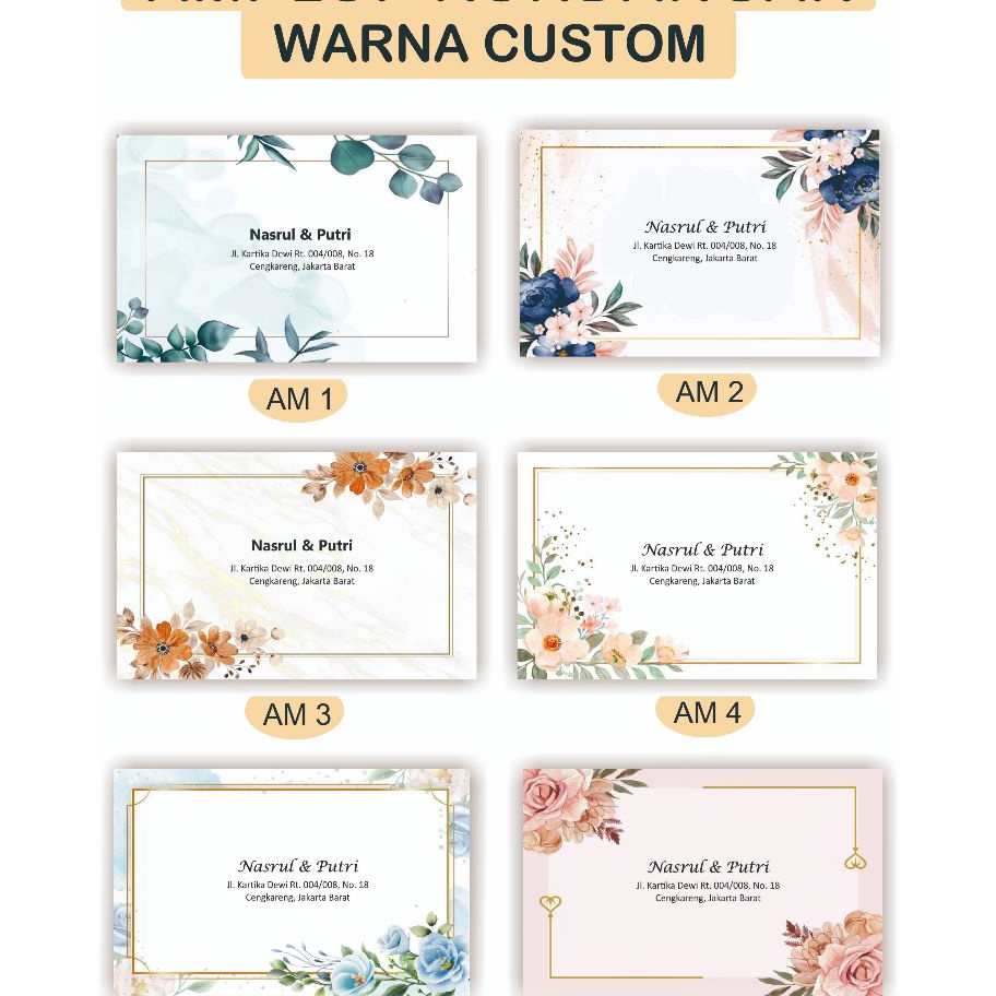 

berkualitas 5 PCS Amplop Kondangan Custom Amplop Sumbangan Cetak Nama Custom ANGPAU