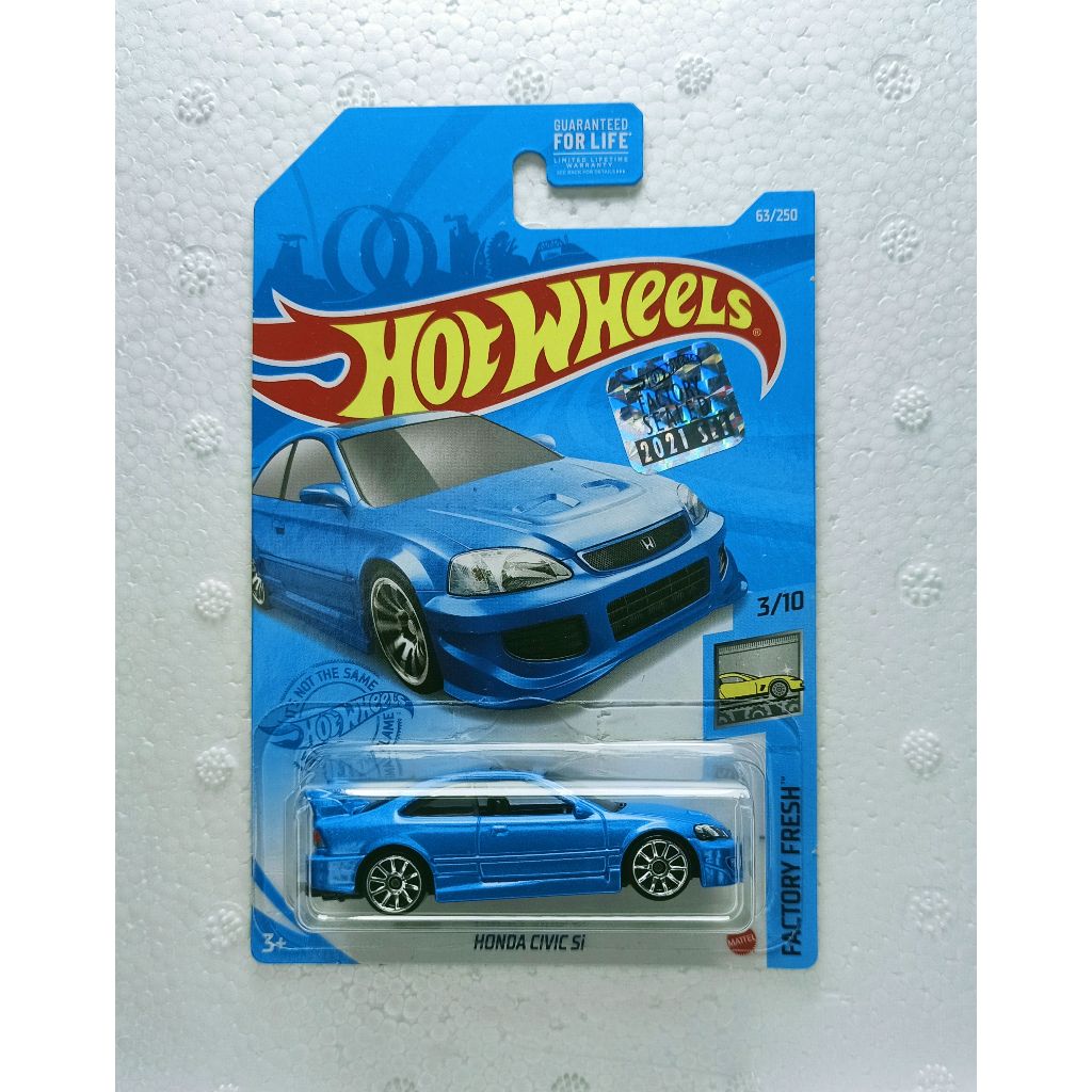 Hot Wheels Factory Sealed 2021 Honda Civic Si Biru