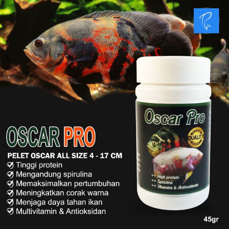 Pelet pakan ikan Oscar pakan ikan predator Oscar Tiger albino