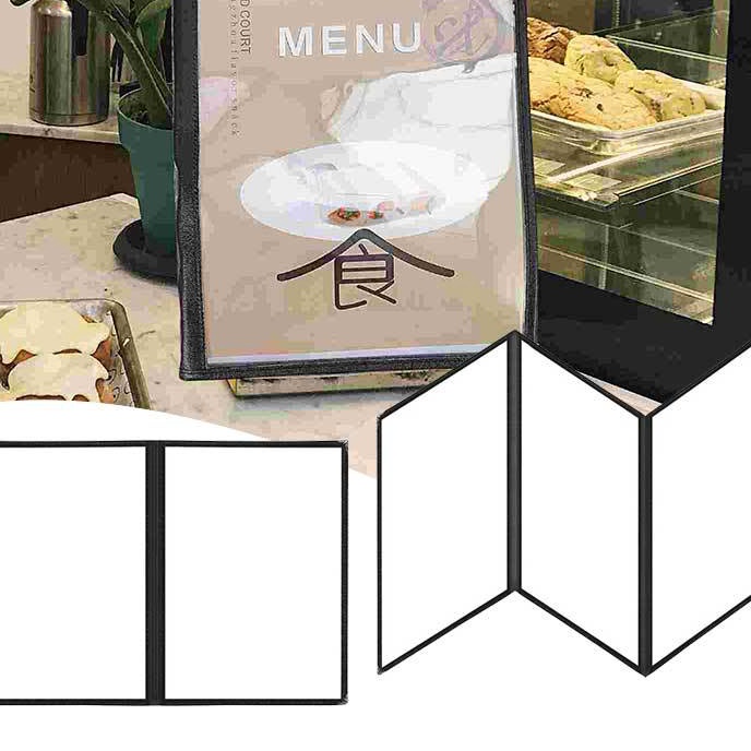 

Istimewa Buku Menu Restoran A4 Cover Pelindung Menu Sampul A4 Cover Buku Menu Hitam
