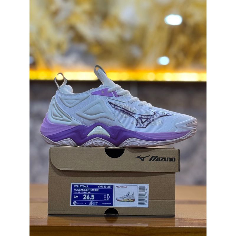 MIZUNO WAVE MOMENTUM3MID/SEPATU VOLLY IMPORT/SEPATU VOLLY MIZUNO CEWEK
