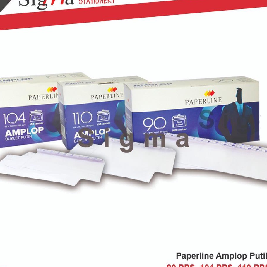 

HJ6 Amplop Putih PAPERNo 9 14 11 Pack