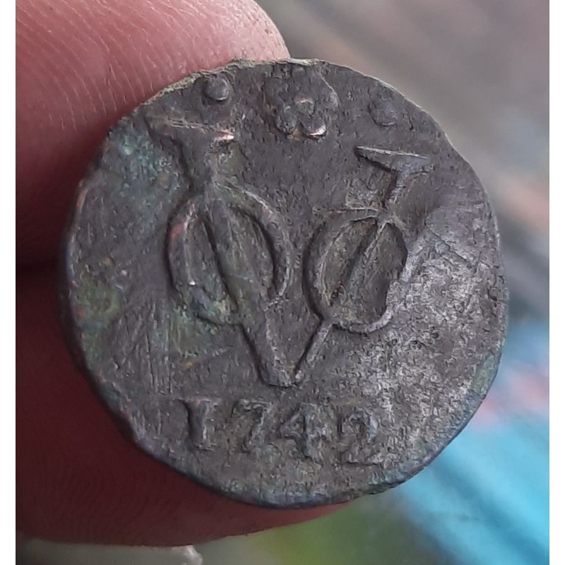 KS139 Koin Voc 1 Duit Holland 1742