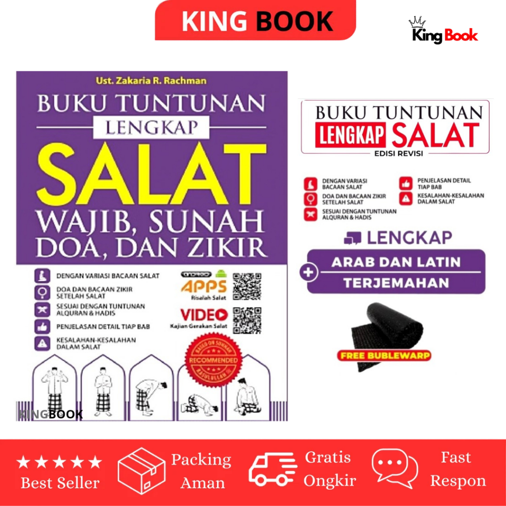 Buku Tuntunan Shalat Dilengkapi Doa & Dzikir - Ust. Zakaria R. Rachman Shalat Wajib dan Sunnah