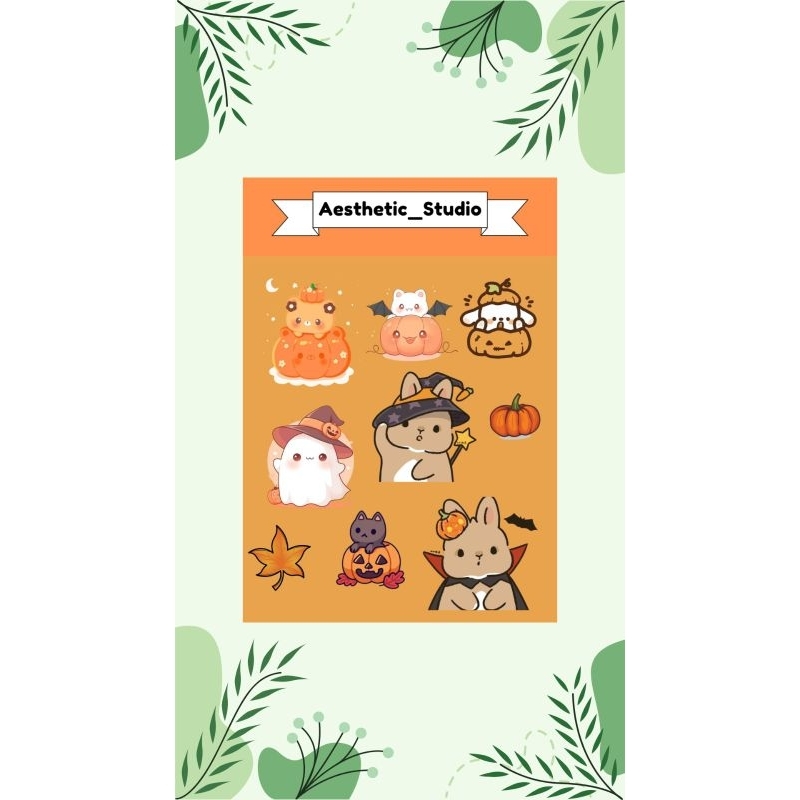 

A7 Halloween Stiker sheet ( limited edition)