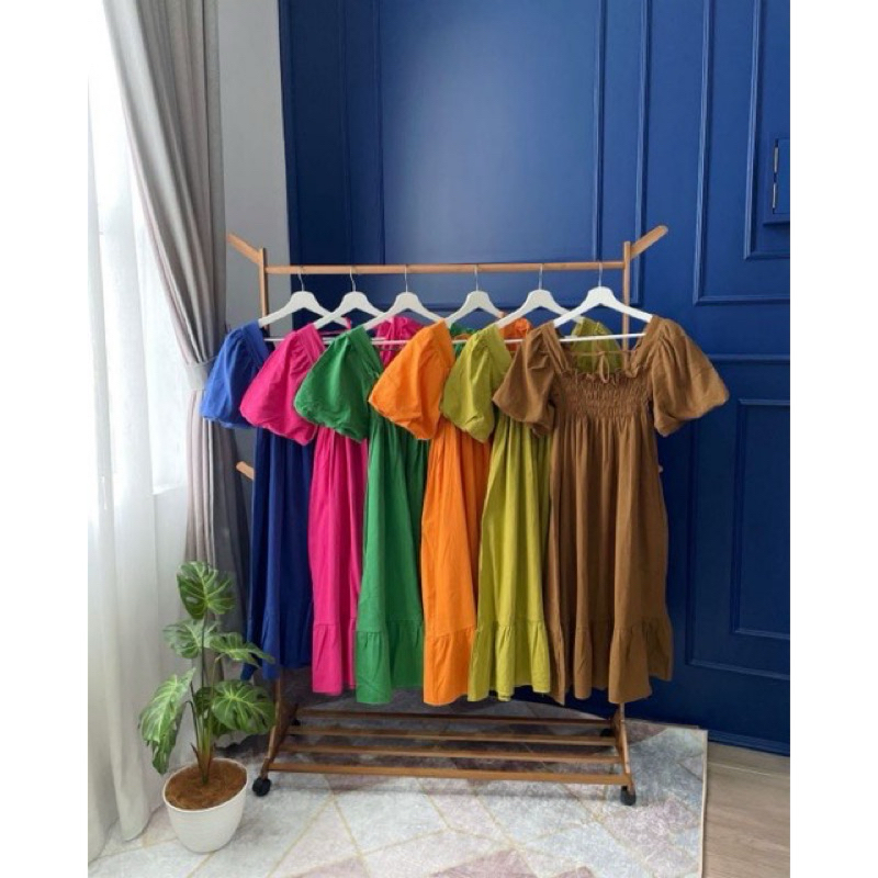 Hana midi dress linen