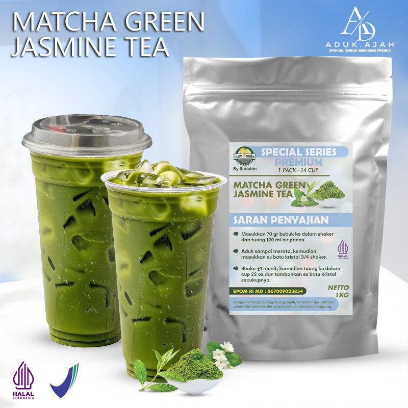 

MATCHA GREEN TEA JASMINE 1KG/ Minuman Bubuk Instan