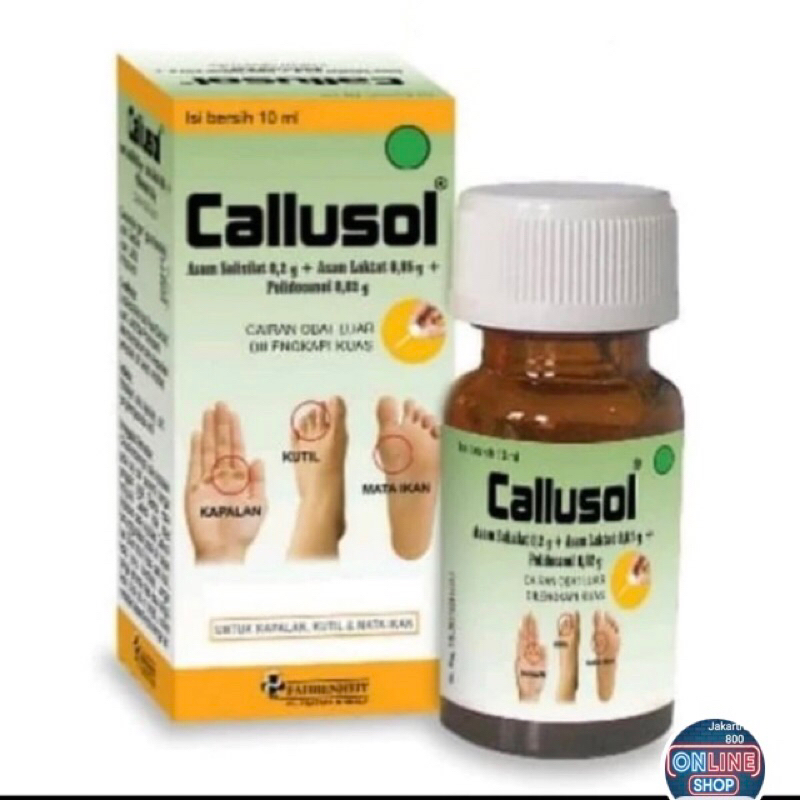 Callusol Obat Kapalan Mata Ikan Telapak Kaki