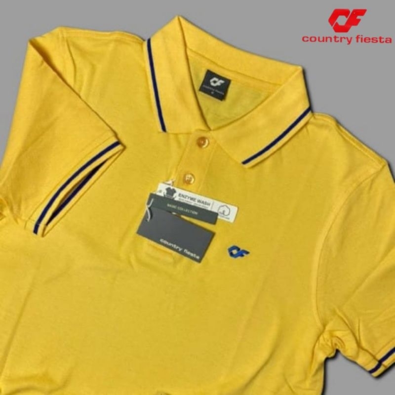100%ORIGINAL COUNTRYFIESTA,KAOS POLO ORIGINAL COUNTRY FIESTA,KAOS POLO KERAH LENGAN PENDEK,PRIA,WANI
