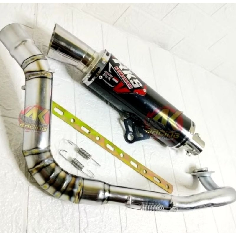 Knalpot Racing SAMLONG RKS untuk motor Beat karbu Beat deluxe Vario 125 old Vario 150