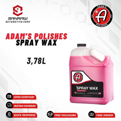 Adams - Adam's Polishes Spray Wax 3,78L Wax Mobil Pengkilap Mobil
