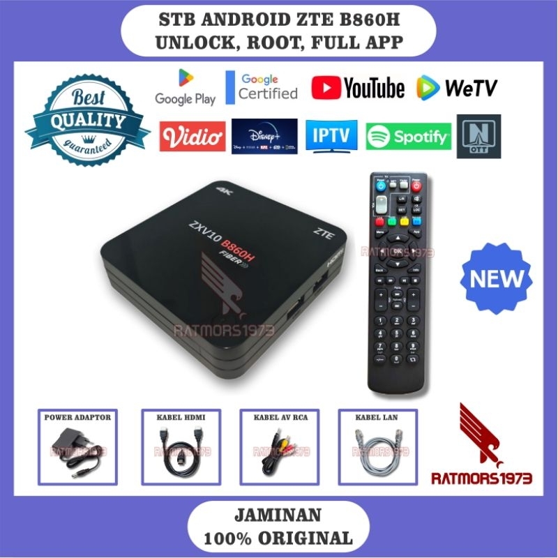 STB Android Smart TV Box B86OH 4K Hybrid UNLOCK ROOT