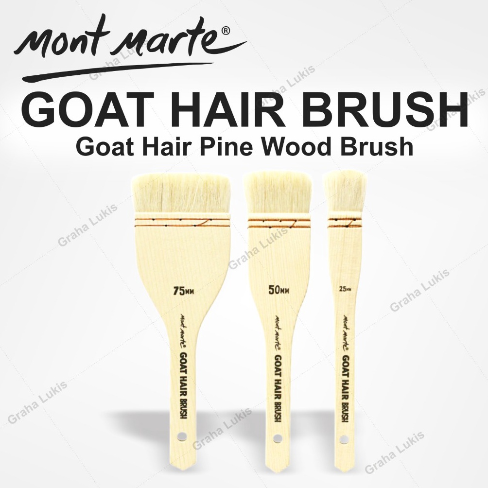 

KODE Y67Q Mont Marte Goat Hair Pine Wood Brush