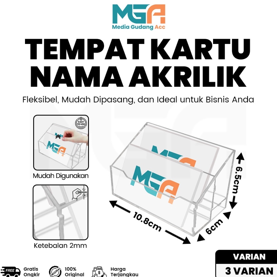 

Dijamin Baru TEMPAT KARTU NAMA AKRILIK STAND KARTU NAMA NAME CARD HOLDER KANTOR
