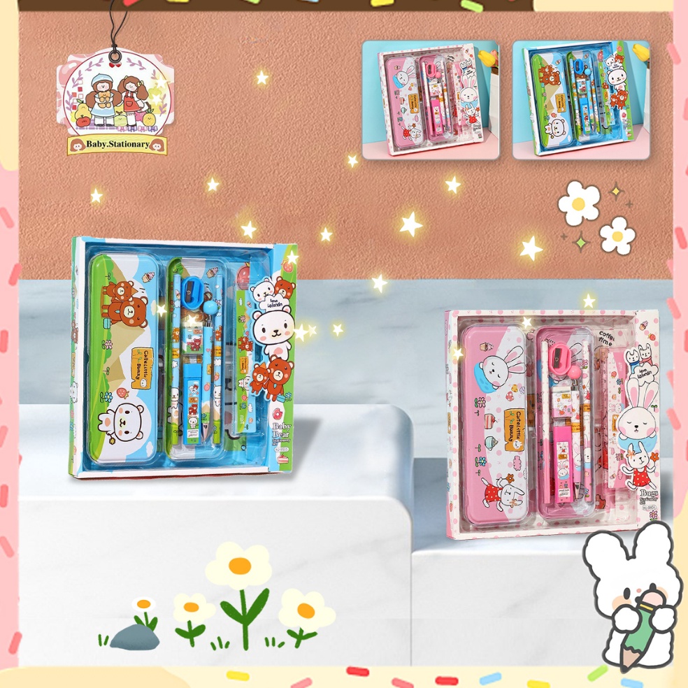 

Special Packing Alat Tulis Kotak Pensil Anak Full Set 7In1 Cute Stationery Untuk Hadiah Anak Sekolah Kotak Pensil Alat Tulis