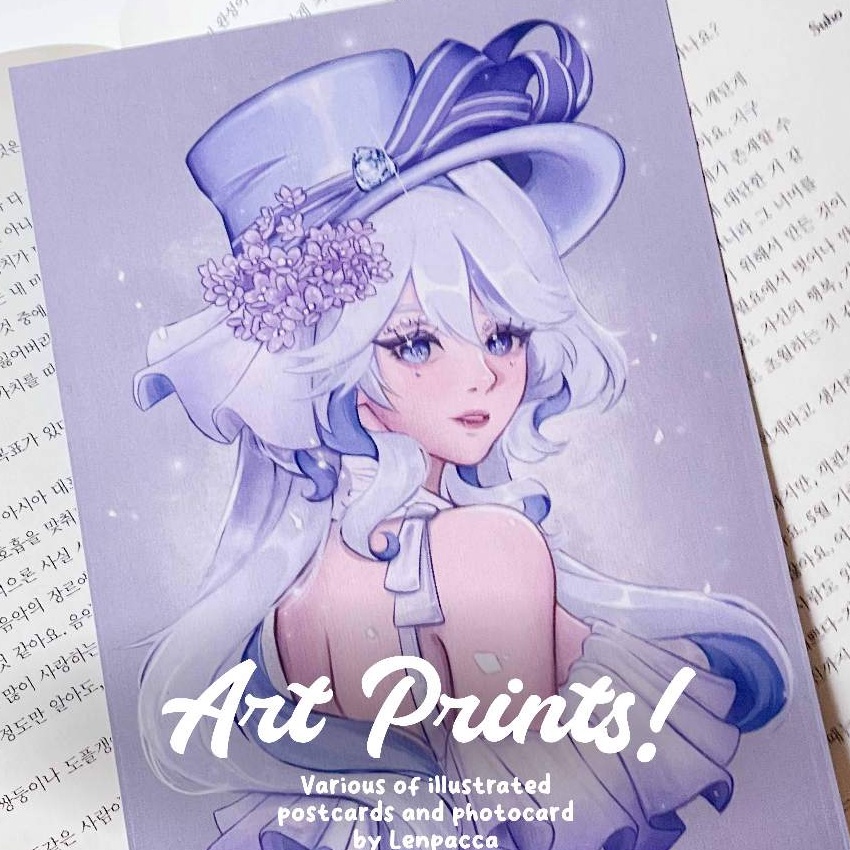 

Cashback Poca and Postcard Art Prints Art by Lenpacca kartu pos photocard ilustrasi