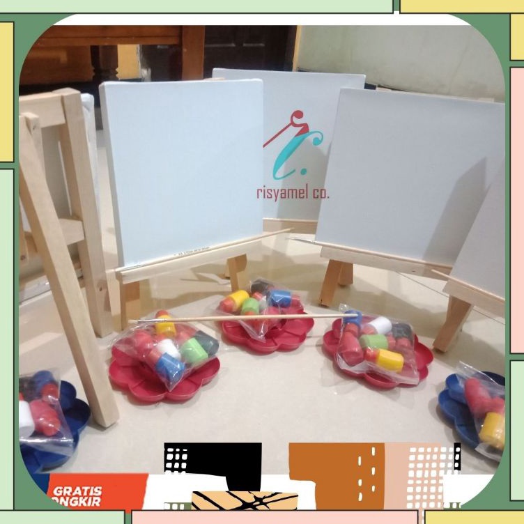 

Serbu Grosir Risyamelco Paket Lukis Lengkap Akrilik Kanvas Kuas Joyko BR5BR6 Pensil Penghapus Easel Palet CatALL IN ONE PAINTING KIT KADO Ulang Tahun