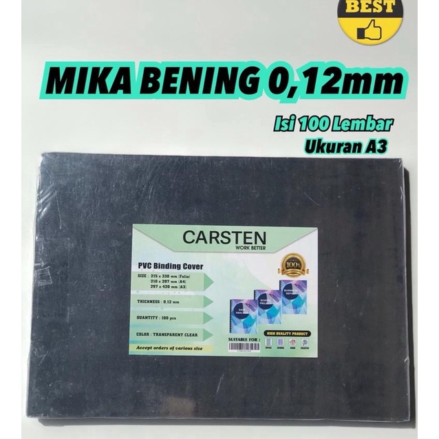

Ekstra Mika jilid ukuran A3 tebal 12mm