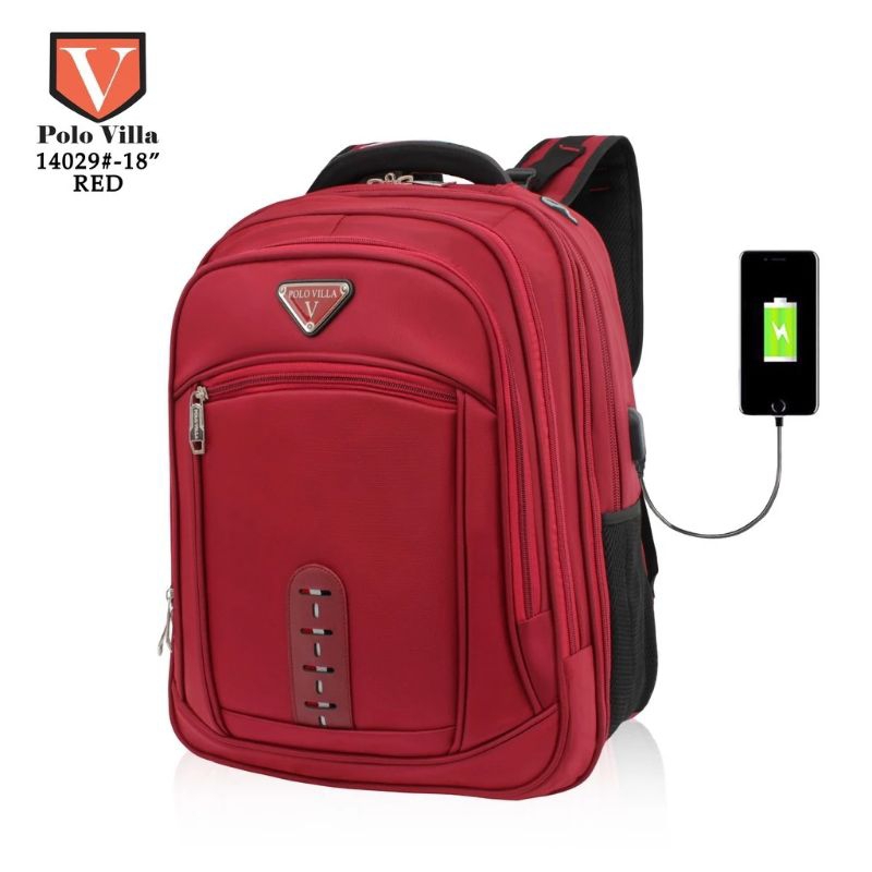 Tas ransel laptop Polo Villa original import  Bisa COD