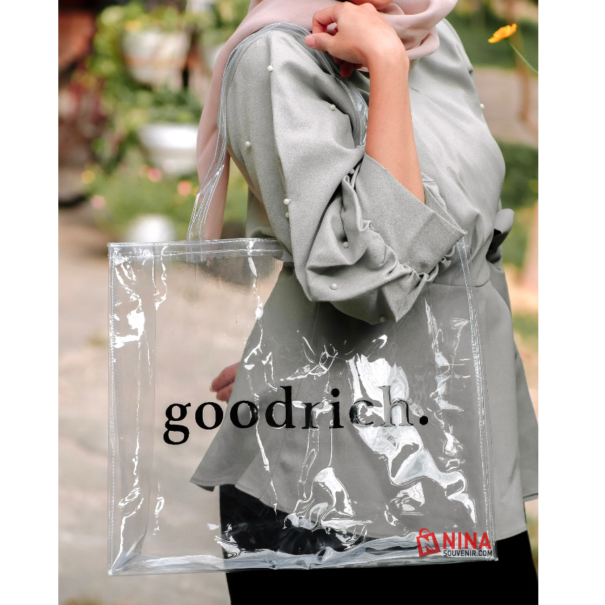 

40x35x10 Mikhayla J.XL / Free Sablon 1 Warna 1 Sisi / Tas Produk Murah / Tas Mika Sablon Murah / Tas Belanja Murah