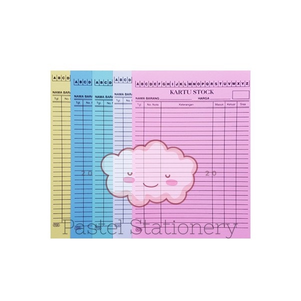 

KI3 Kartu Barang Gudang A4 Inventory Card A4