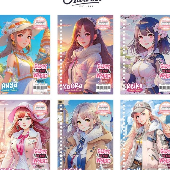 

Beli KES BINDER A5 LOOSE LEAF THE HARVEST GIRLS OF THE WORLD