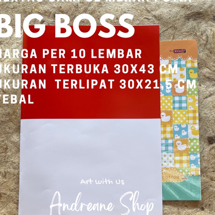 

Terbatas Kes Sampul Boss MERAH PUTIH 1 lbr