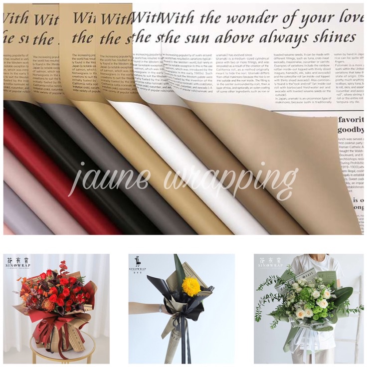 

Baru Termurah 1PAK2LEMBAR JGA Kertas Buket Bunga Koran Bi Color Flower Wrapping Paper Cellophane
