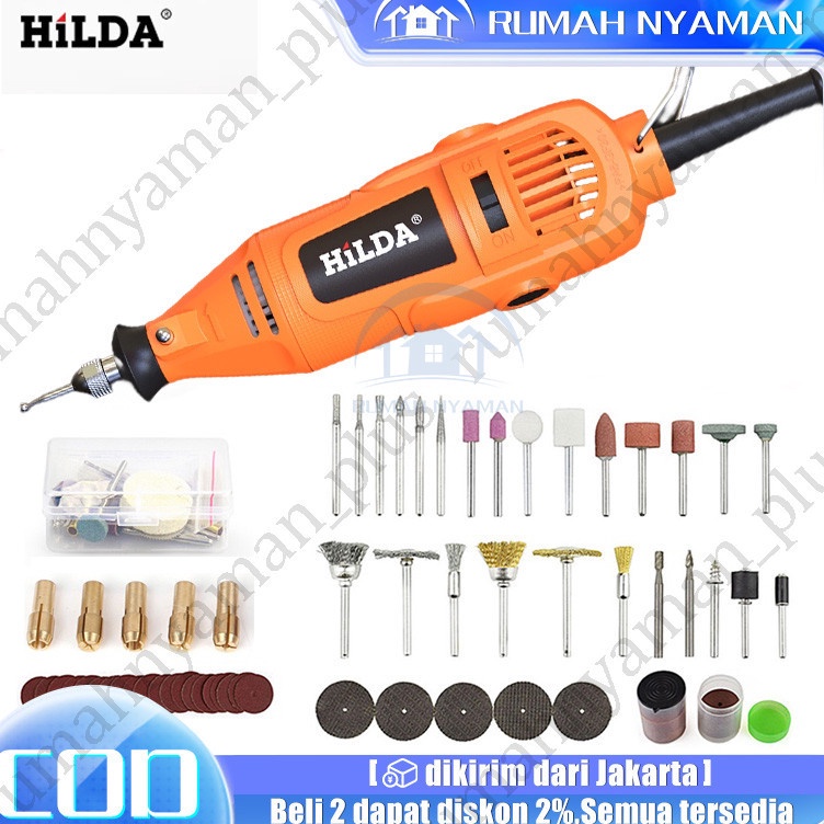 Diskon Terbaru HILDA Mini Grinder Mini Gerinda Mini Bor Set Mini die Drill Grinder Gerinda  Mini Die