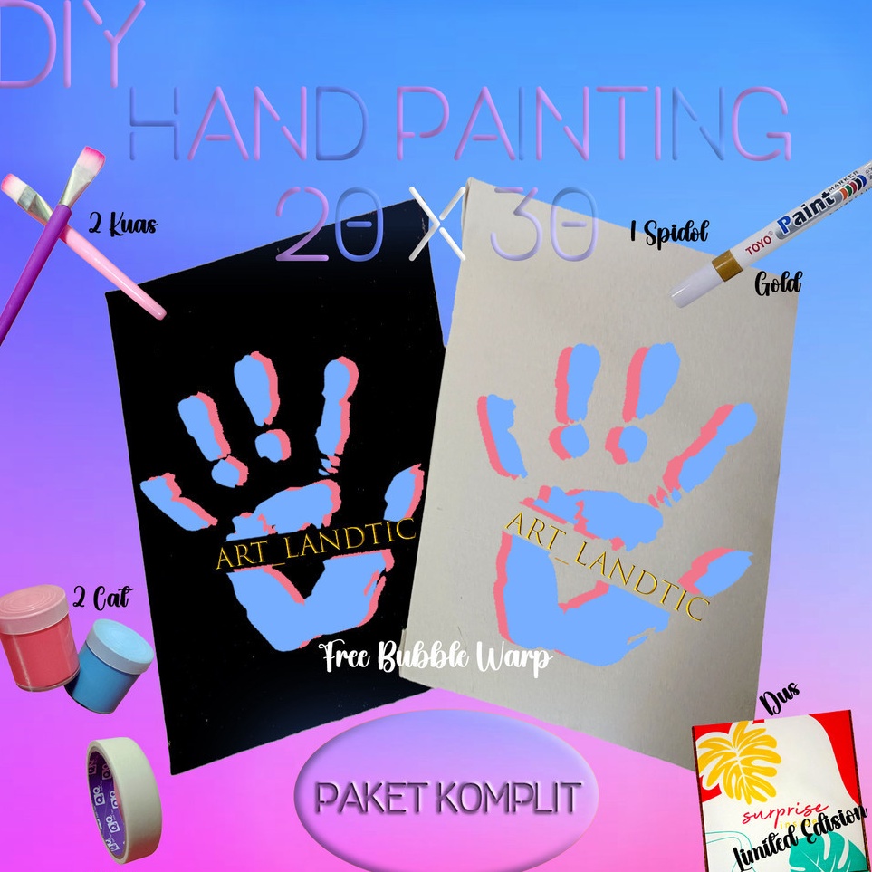 

Garansi Original Kanvas Lukis Tangan Couple 1 Set Lengkap Hand Painting Kit Canvas Board Couple2x3 Free BOX Limited