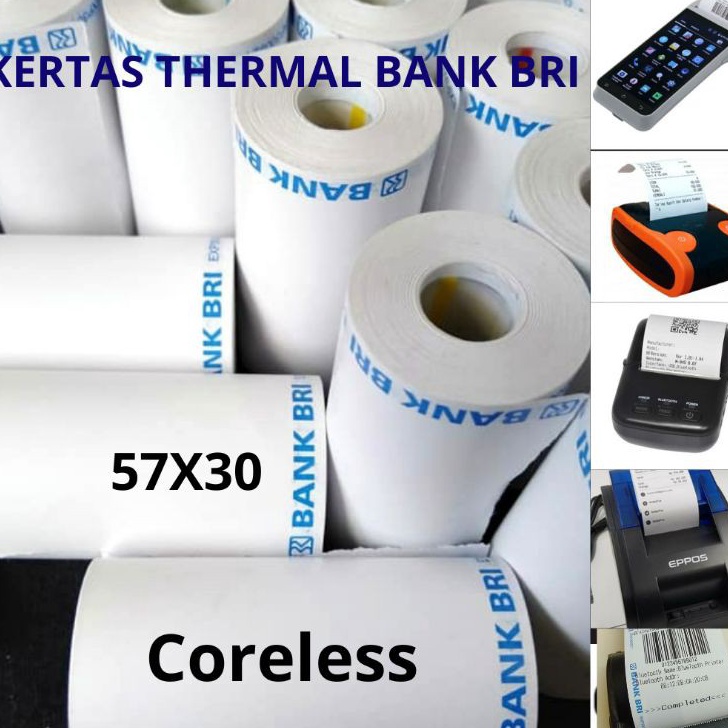 

SPECIAL PROMO KERTAS THERMAL EDC BANK BRI 58X357X3