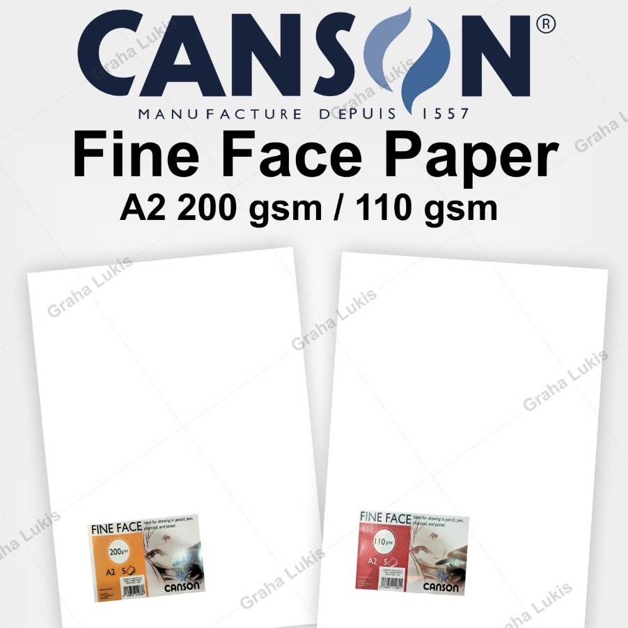 

Hematku Canson Fine Face Paper A2 2 gsm 11 gsm