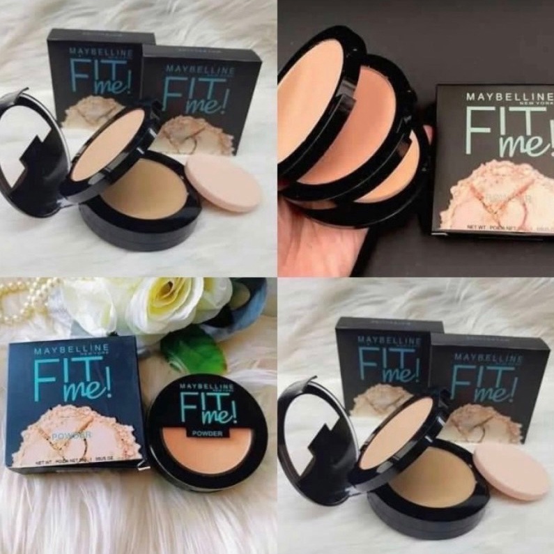 Borong Bedak Maybelline Fit Me TWC 2 in 1  Bedak Padat  Bedak Basah