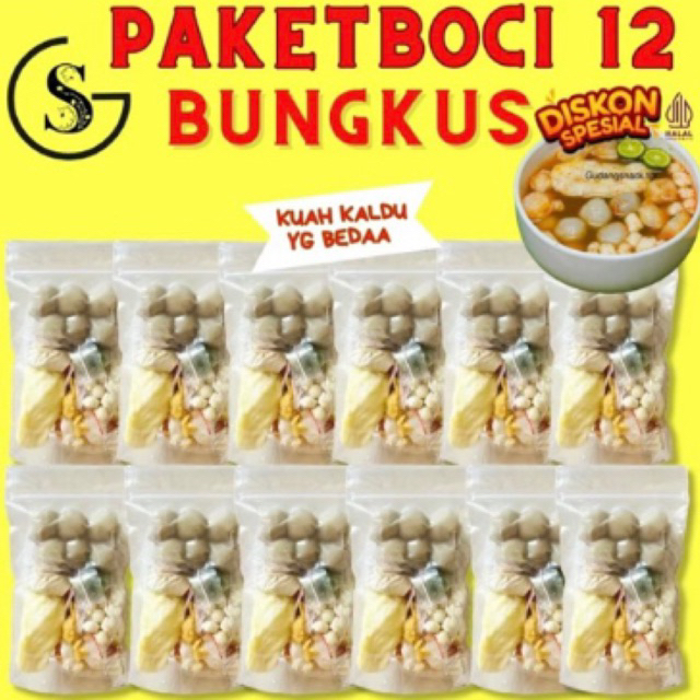 

Paket baso aci (isi 12pcs) praktis