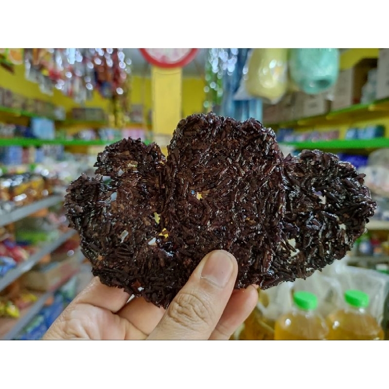 

Rengginang Mentah Ketan Hitam Asli Rasa Terasi Bawang