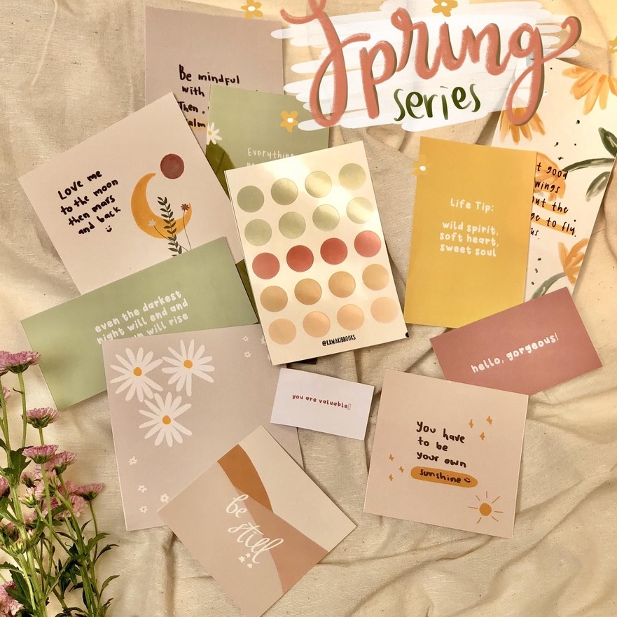 

Boom Spring Series Post Card Aesthetic Wall Decor