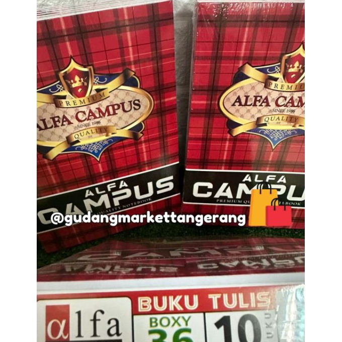 

KF7 BUKU TULIS ALFA CAMPUS 36 1PACK 1buku
