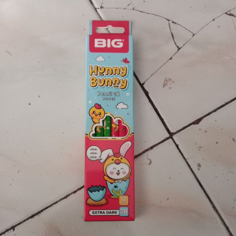 

pensil BIG hunny Bunny 1 pak isi 12
