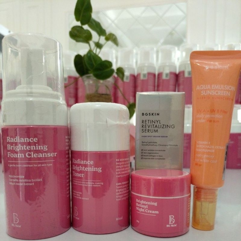 PAKET WAJAH FLEK EMULTION RETINYLN BEAUTY GLOW SKINCARE  BG SKIN ORIGINAL